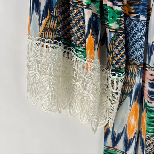 West Loop West Loop Multicolor Abstract Print Stretch Jersey Off The Shoulders Dress XL