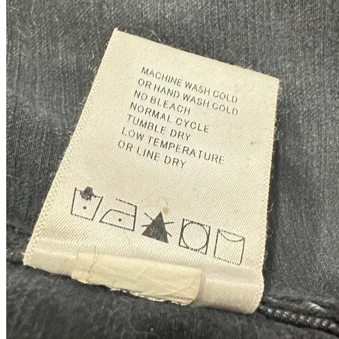 Driftwood  Geena Jacket Women's Medium Faded Black Studded Denim Jean Long Sleeve