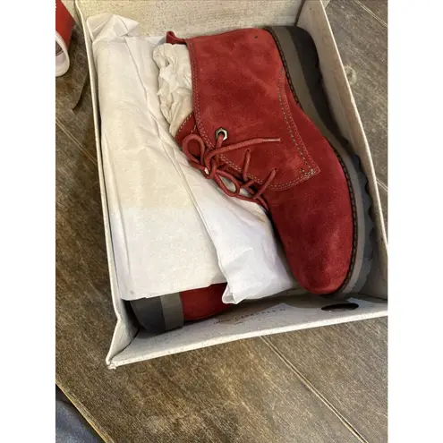 Josef Seibel Red Lina Lace Up Booties | Classic Style Red Size 41 US 10