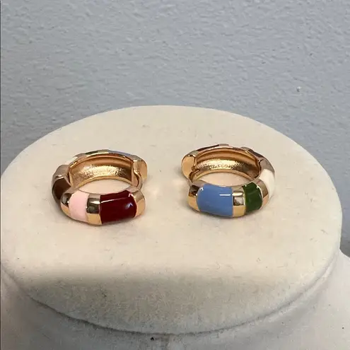 Piper K | Color Block Hoop Earrings