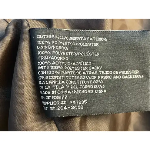 Mixit VTG Y2K Faux Fur Velvet Velour Penny Lane Coat XL Brown Shaggy Boho