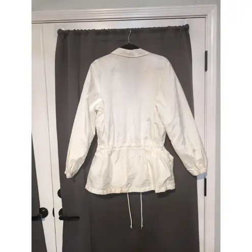 Blair Women's Large Lightweight Windbreaker Jacket, Embroidered Floral Jacket