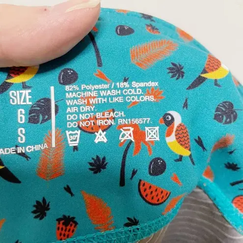 I Am Becoming Tucan Tropical Teal Print Shorts