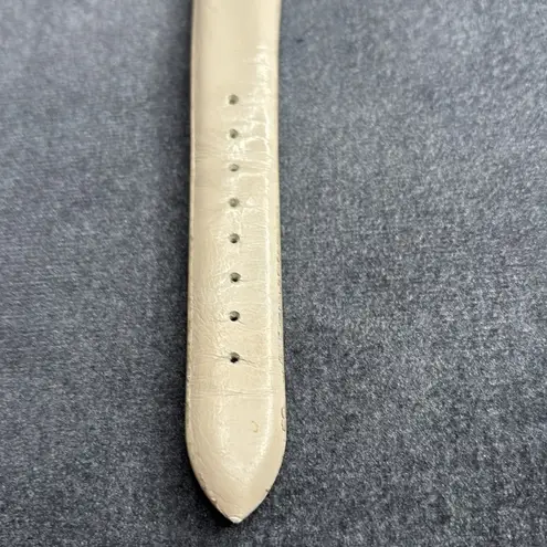 Source Unknown Minimalist Analog Leather Watch Tan Silver Tone Stainless Steel Japan Movement