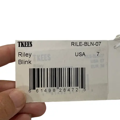 Tkees Riley Blink Sandals Metallic gold flip flops NEW Size 7