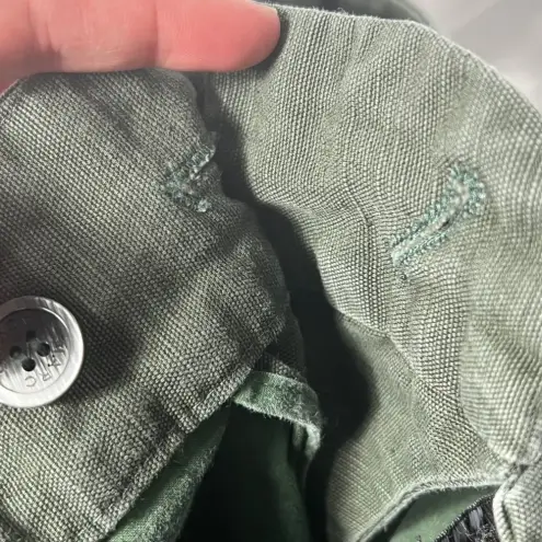 Marc Jacobs ‎ Two-Toned Capri Linen Pants Green Size 4