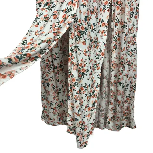 Miss Selfridge Floral Button Down Maxi Dress w/Slits Size 6