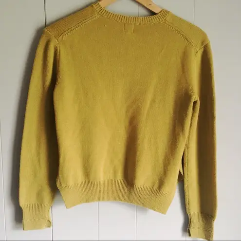 Stitch Fix REGNAX Mustard Side Slit Hipster Crew Neck Sweater