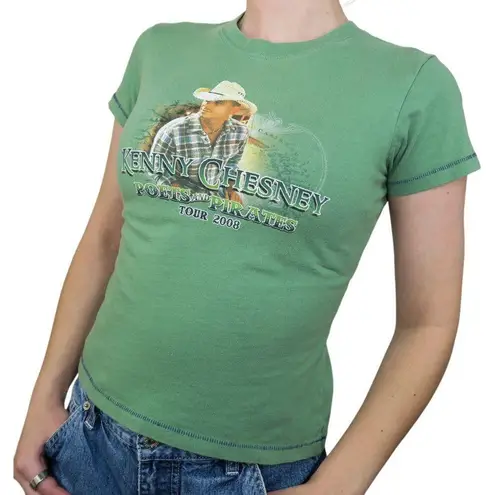 Anvil Vintage Y2K Kenny Chesney Poets and Pirates Tour 2008 Baby Doll Tee
