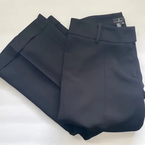 Femme De Carriere button tab cuffed black trousers, size XS