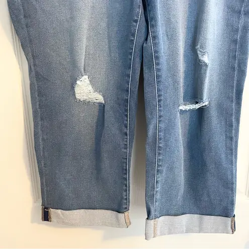WallFlower Womens Plus Sz 22 Jeans The Ultra Fit Insta Soft Juniors Cropped 90s Blue