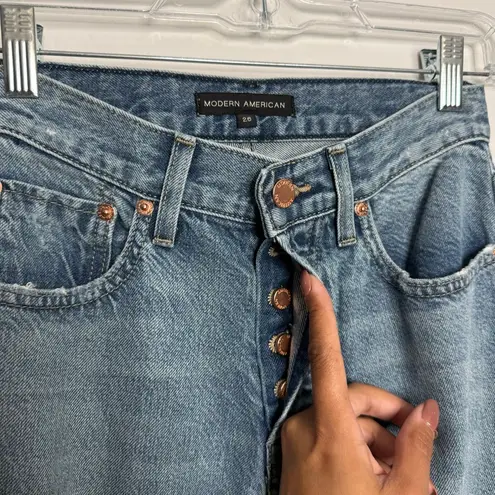 Anthropologie NWT  Modern American Rexford High Rise Wide Leg Barham Blue Size 26