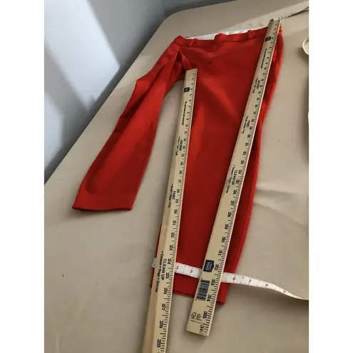 J. Crew Minnie Junior Size 0 Coral Pants Flat Front Clueless Preppy Office Siren Red