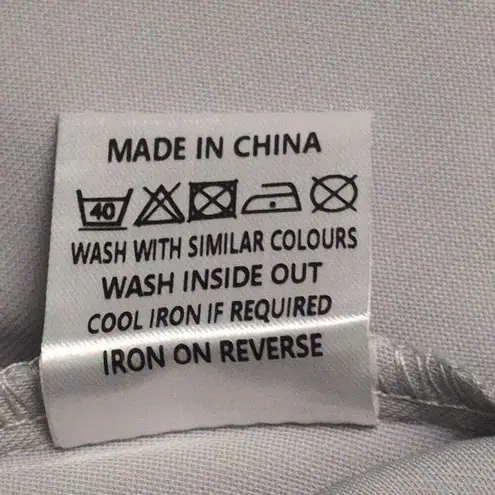 NWT AREA STARS Grey Liz Pant Dress Pants Belt Loops Polyester Large Gray