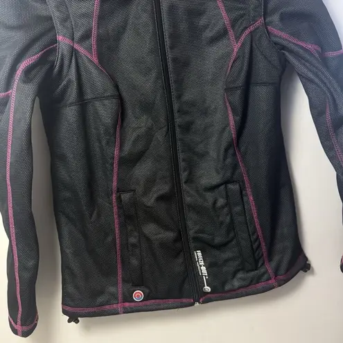 Freeze Out Thermal Protection Jacket Womens M Black Pink Motorcycle Outdoors Size M