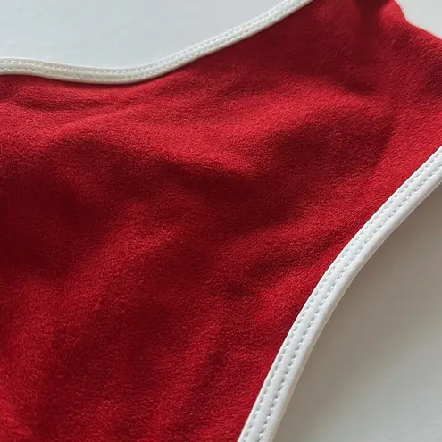 Forever 21 NWT  Terry Cloth Red Bikini Bottom Sz SM
