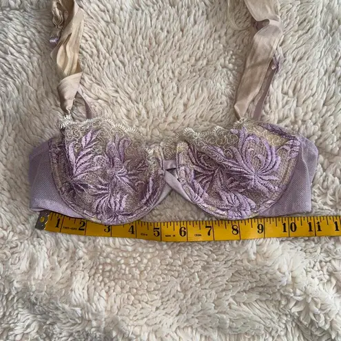Victoria's Secret Elegant Lilac Embroidered Bra by  - 34C - *see note*