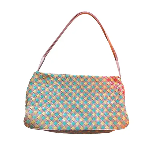Bottega Veneta INTRECCIATO Leather Shoulder Bag Multicolor