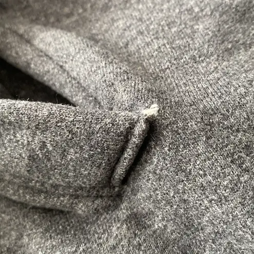 James Perse Hooded Coat Womens Sz 4 Grey Double Breasted Sweatcoat