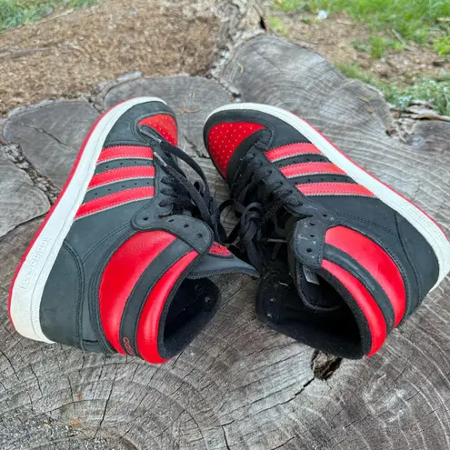 Adidas HERREN  TOP TEN RB LEDER SKATE SCHWARZ ROT CHICAGO RETRO BASKETBALLSCHUHE - Image 4