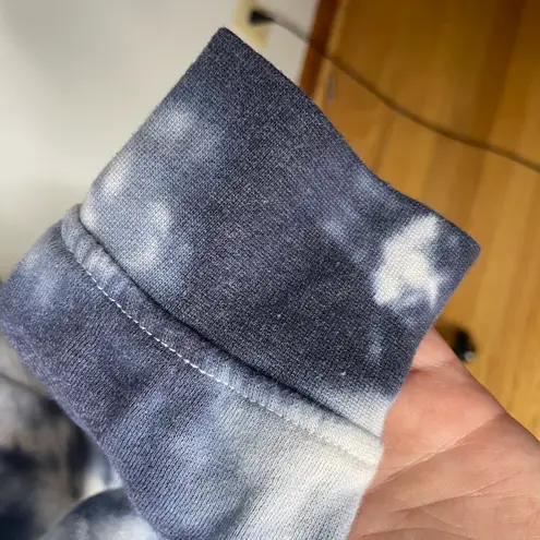 Vans Tie-Dyed Long Sleeve Sweatshirt- Blue and White- Small