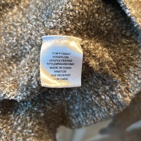 Crave fame Grayish Green Knit Hoodie Sweater