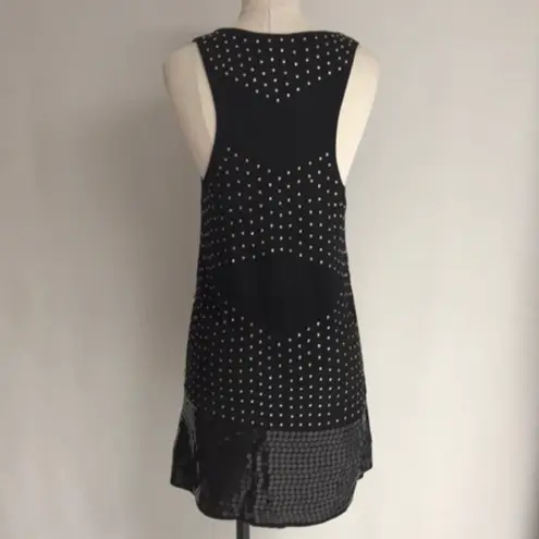 Double Zero Knit Halter Sequined Dress NWT