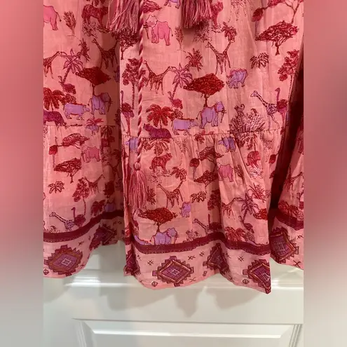 NWT Ro’s Garden size Large Pink Safari Vacation Dress Anthropologie