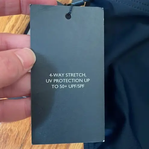 Tommy Hilfiger  Bandeau Top Classic Bikini Bottom Swimsuit Navy size‎ M NWT