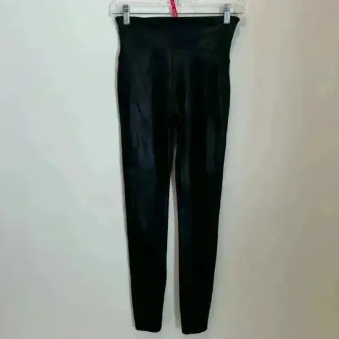 Spanx  Faux Leather Black Leggings Women’s Size M