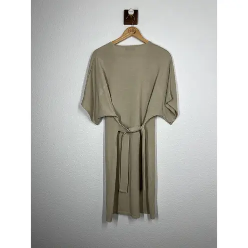 Daisy Street Tie Waist Knitted Shirt Dress XL Nude Dolman Sleeves