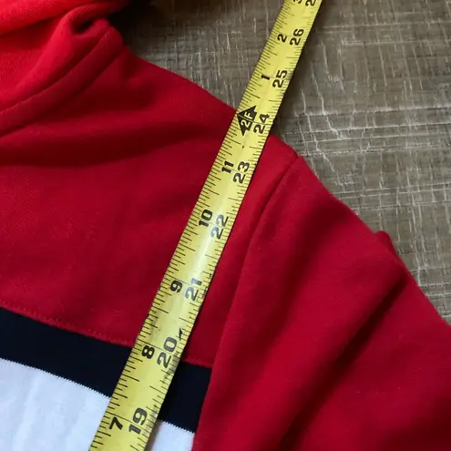 Tommy Hilfiger  Hoodie Sweatshirt Women’s XL Long Sleeve Full Zip Red Stripe Logo