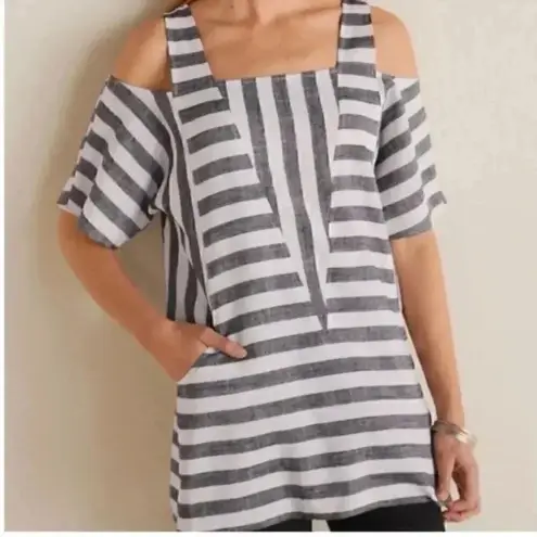 Soft Surroundings Soft Surroundings Sunset Park Tunic Linen Blend Medium