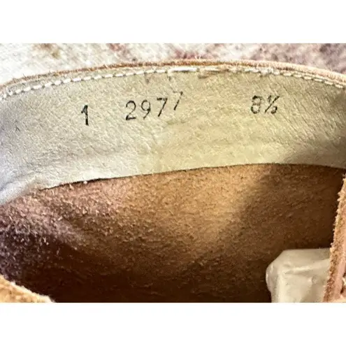 VTG Aldora Chukka Boot Suede Leather Heeled Spain 8.5 B Square Toe