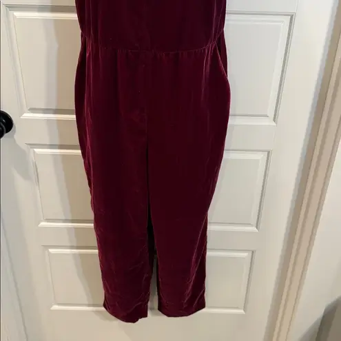 Banana Republic  Velvet cropped jumpsuit 6 NWT