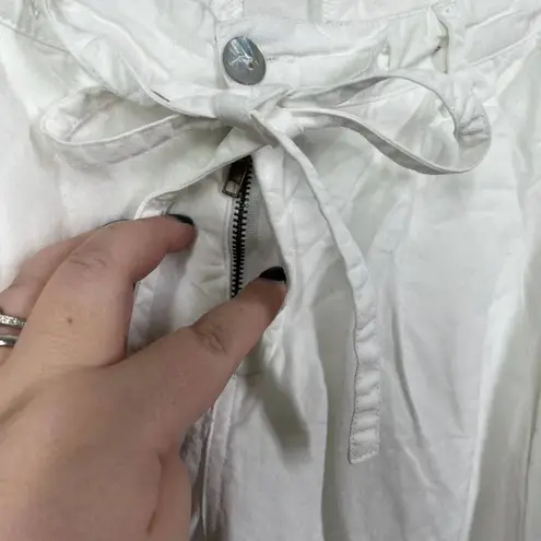 House of Harlow 1960 White Cropped Drawstring Pants Size US Small