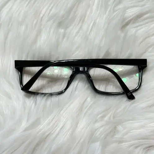Black Rectangle Plastic Eye Glass Frames Unisex Lenton & Rusty