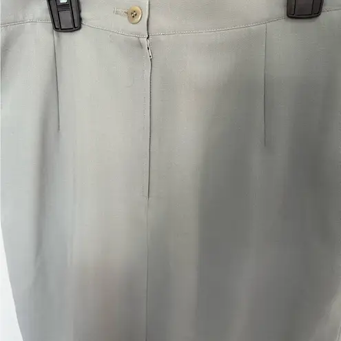 Giorgio Armani Collezioni Vintage Pencil Skirt Gray Light Wool Size 12