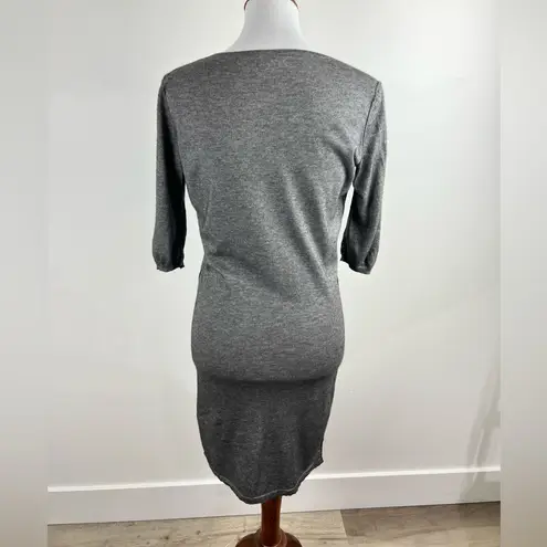 3.1 Phillip Lim Silk Cashmere Dress Med Luxe Gold Buttons Pockets Quiet Luxury