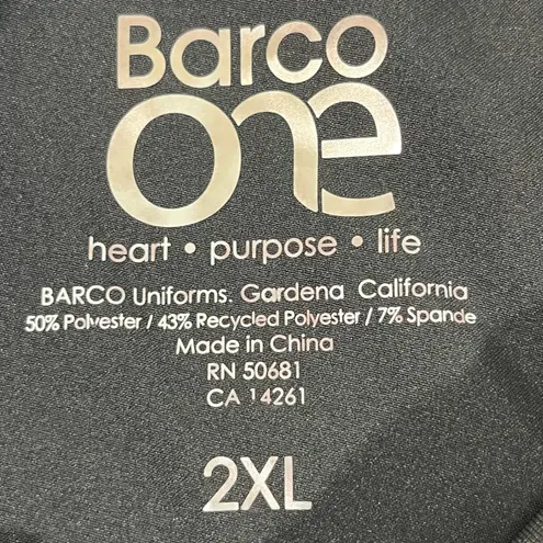 BARCO ONE SCRUB PANTS KNIT WAISTBAND MID RISE 5 POCKET 2XL BLACK NEW NO TAG Size undefined