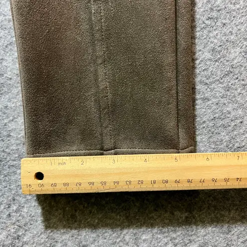 Andrew Marc Brown Faux Suede Leggings Womens Medium Pull On Stretch Skinny Pants