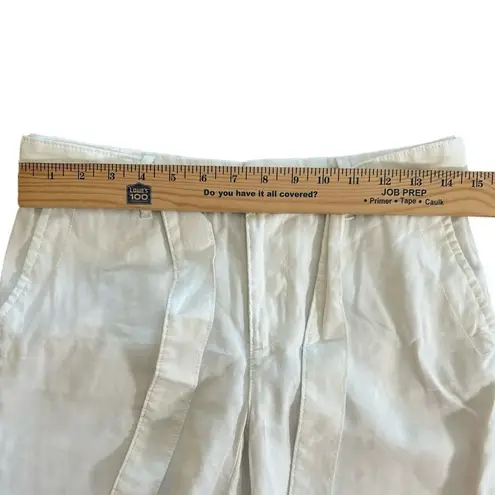 Tommy Hilfiger  Women’s Pants White Belted Preppy Size 2 EUC