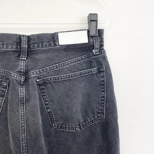 RE/DONE Redone Aged Black High-Rise Stove Pipe Jeans