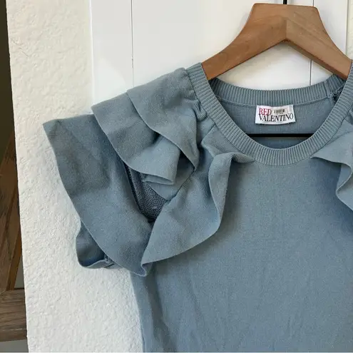 Red Valentino Abito Maglia Mini Dress in Blue