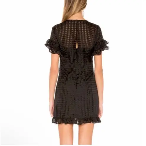 BCBGeneration NWT Revolve ×  Black Fit and Flare Ruffle Mini Dress