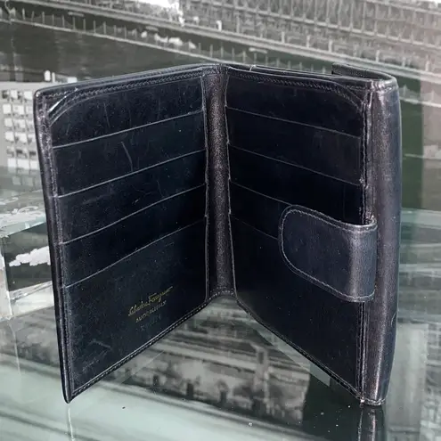 Salvatore Ferragamo Authentic Black Leather Wallet