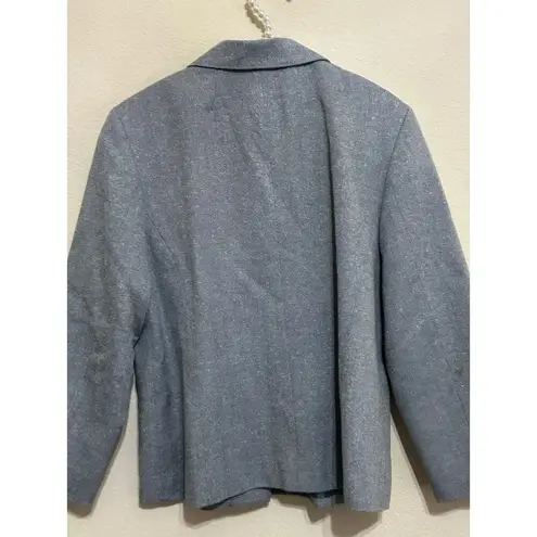 Pendleton Womens Size 14 Wool Silk Blazer Vintage Academia Made in USA TINY FLAW