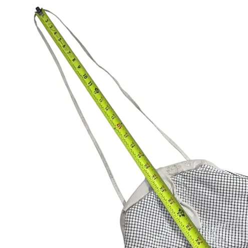 Vintage White Metal Mesh Clutch Purse