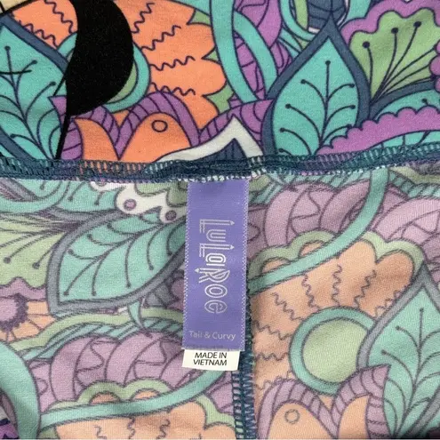 LuLaRoe  Disney TC Minnie Mouse Floral Leggings Pant Tall & Curvy