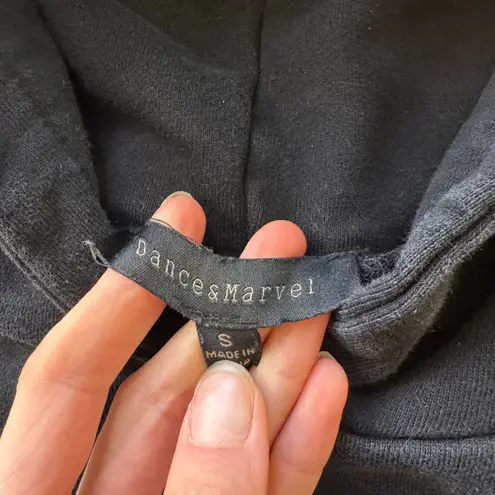 Dance & Marvel Rainbow Striped Sleeve Hoodie